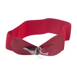 Γυναικεία ελαστική φαρδιά κόκκινο ζώνη με σχέδιο τοκά γάντζο