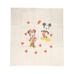 Πικέ κουβέρτα mickey με mini 0,90 x 0,90 m Ανθέμιο