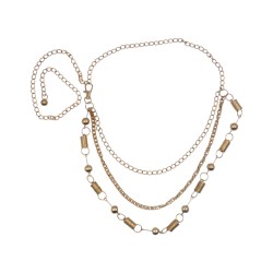 Γυναικεία ζώνη αλυσίδα χρυσή με λεπτομέρεια