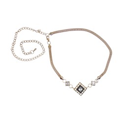 Γυναικεία ζώνη αλυσίδα χρυσή με λεπτομέρεια στρας