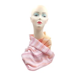 Γυναικεία εσάρπα βαμβακερή ριγέ 1,90 x 0.70 m