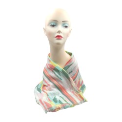 Γυναικεία εσάρπα βαμβακερή με σχέδιο 1,90 x 0.70 m