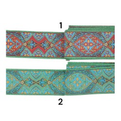 Υφασμάτινη τρέσα boho σε 2 χρώματα 5 cm