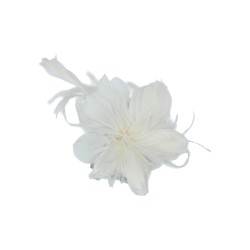 Καρφίτσα με φτερά λευκό