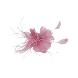 Καρφίτσα με πούπουλα ροζ