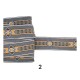 Υφασμάτινη τρέσα boho σε 3 χρώματα 4 cm  (107622)