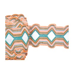 Βαμβακερή τρέσα boho 7 cm