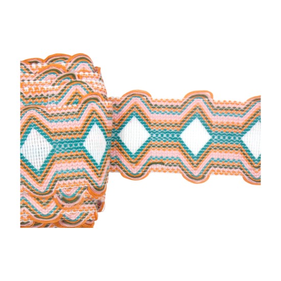 Βαμβακερή τρέσα boho 7 cm ()