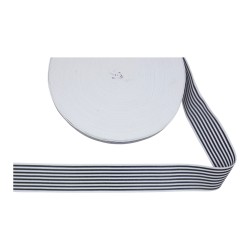 Λάστιχο ριγέ ασπρόμαυρο 5cm 