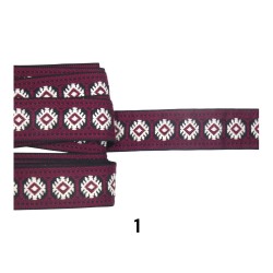 Τρέσα κεντημένη στυλ boho σε 4 χρώματα 3,5cm