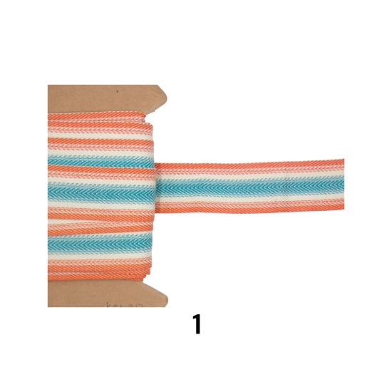 Τρέσα στυλ boho σε 2 χρώματα 3,5cm  ()