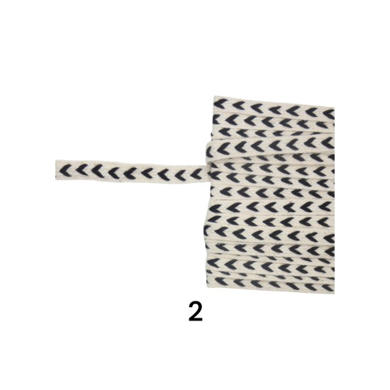 Τρέσα βαμβακερή σε 2 χρώματα 1 cm (107611)