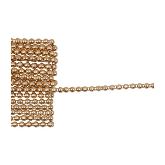Τρέσα μισή πέρλα χρυσή 0.5cm ()