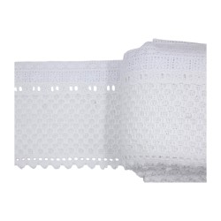 Κυπούρ δαντέλα σε λευκό χρώμα 15cm 