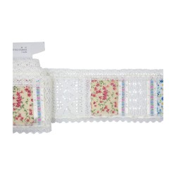 Κυπουρ δαντέλα με φλοράλ σχέδια 10cm