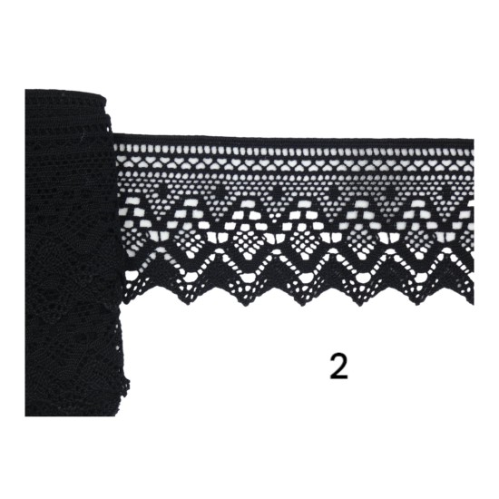 Δαντέλα Βαμβακερή με μύτη 9cm (103891)