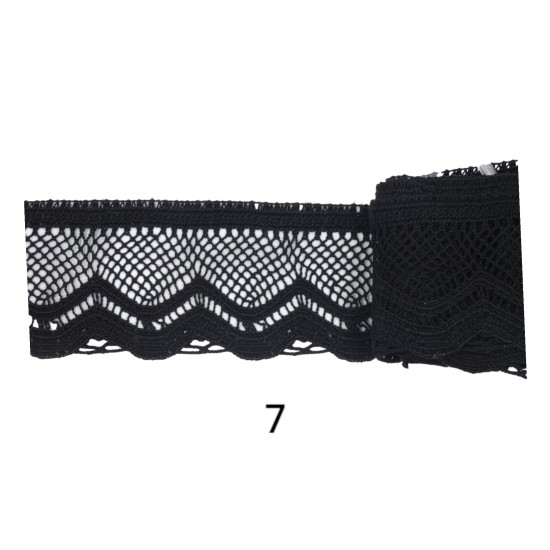 Δαντέλα Βαμβακερή Μονόχρωμη 6cm (4 χρώματα) (103847)