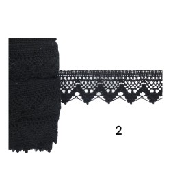 Δαντέλα βαμβακερή σε 4 χρώματα 3,5cm