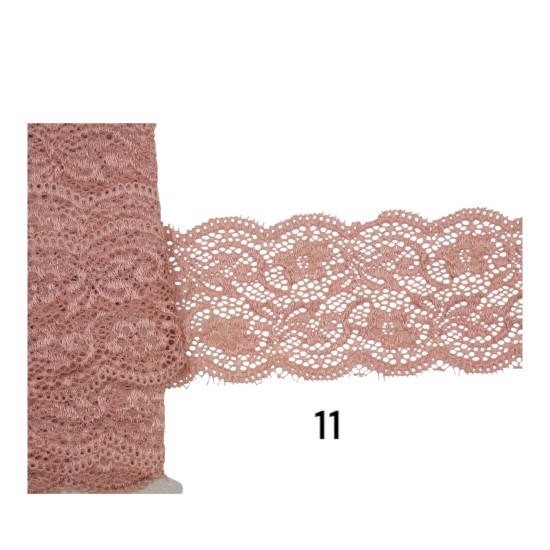 Δαντέλα ατραντέ ελαστική  6.5 cm σε 28 χρώματα (105216)