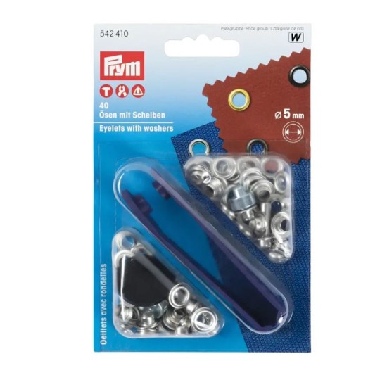 Aνοξείδωτα μπουντούζια Prym 5 mm (112706)