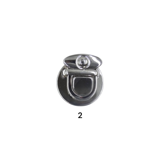 Κούμπωμα τσάντας σε χρυσό και ασημί 3.5x4 cm (106050)