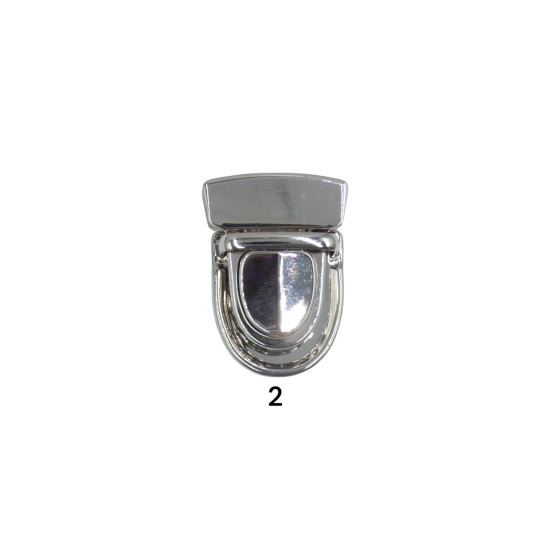 Κούμπωμα τσάντας σε χρυσό και ασημί 3x4.5cm (106049)