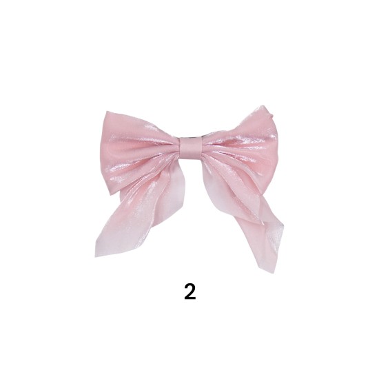 Μπαρέτα Κλίπς φιόκγος μαλλιών από οργαντίνα σε 3 χρώματα (107192)