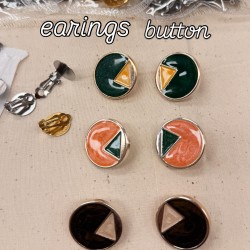 Κουμπιά δίχρωμα με σμάλτο σε 5 αποχρώσεις﻿