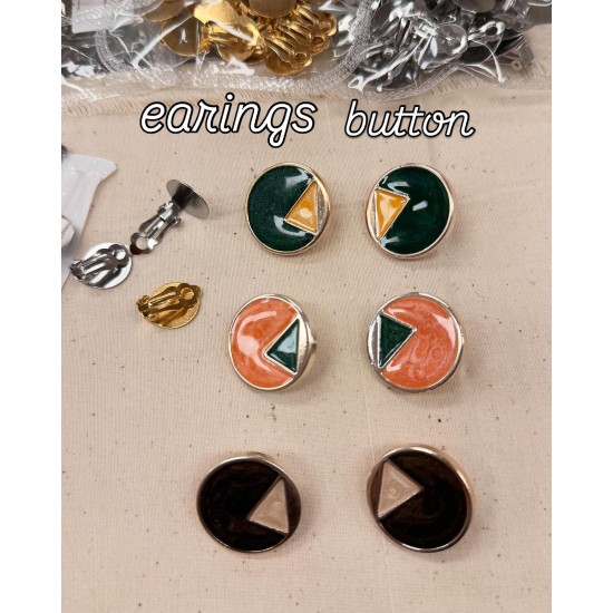 Κουμπιά δίχρωμα με σμάλτο σε 5 αποχρώσεις﻿ ()