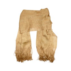 Στυλ πόνζο με κρόσσι χρυσό 1,85x0.85 m