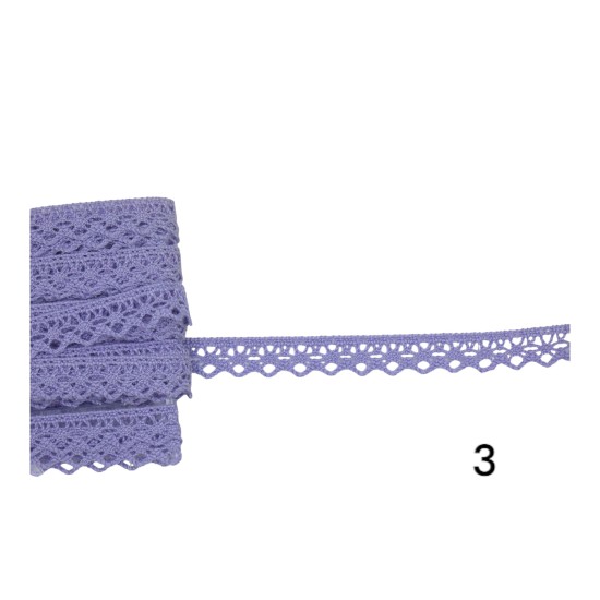 Πολύ στενή βαμβακερή δαντέλα 3mm (103658)