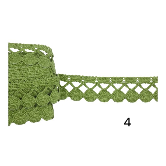 Δαντέλα Βαμβακερή Με Σχέδιο 2.5cm ( 7 χρώματα)  (103700)