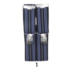 Ανδρικές τιράντες δίχρωμες ριγέ Prym 1,20 x 3mm