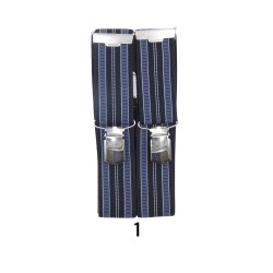 Ανδρικές τιράντες δίχρωμες ριγέ Prym 1,20 x 3mm
