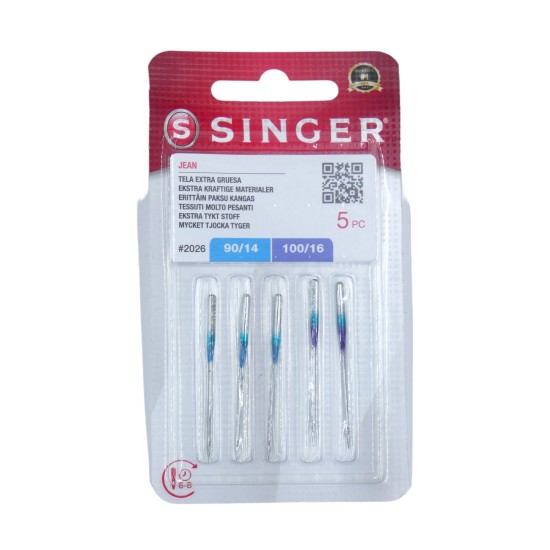 Βελόνες για τζιν SINGER Νο 90/14 100/16 ()