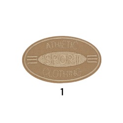 Θερμοκολλητικό μοτιφ Sport σε 6 χρώματα 8,5 x 5 cm