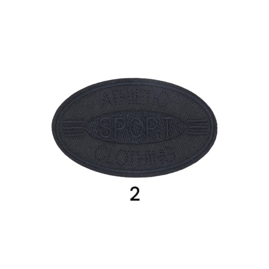 Θερμοκολλητικό μοτιφ Sport σε 6 χρώματα 8,5 x 5 cm (100404)