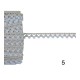 Δαντέλα βαμβακερή γκρι σε 5 χρώματα 1cm  (103663)