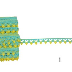 Δαντέλα βαμβακερή λεπτή 1cm