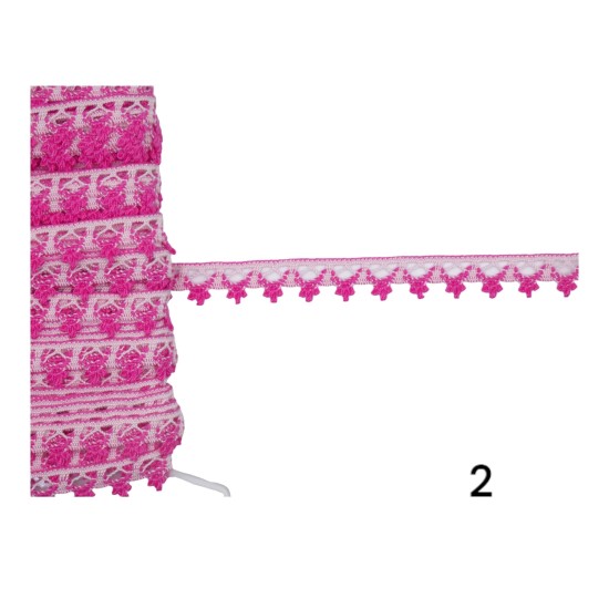 Δαντέλα βαμβακερή λεπτή 1cm (103664)