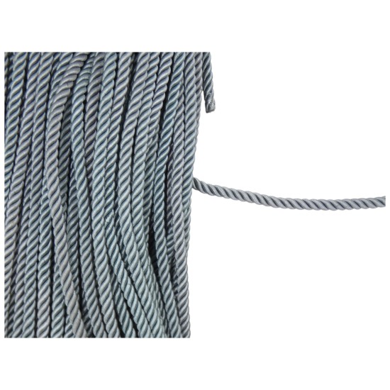 Κορδόνια ρεγιόν γκρι 6mm ()