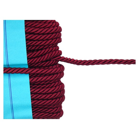 Κορδόνια ρεγιόν μπορντό 5mm ()