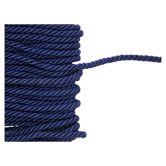 Κορδόνια ρεγιόν μπλε 5mm ()