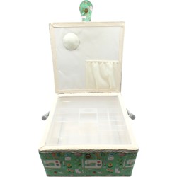 Κουτί ραπτικής φλοράλ 26.5 x 26.5 x 16 cm