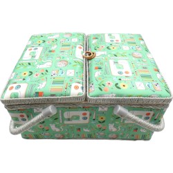 Κουτί ραπτικής φλοράλ 30.5 x 23 x 19 cm