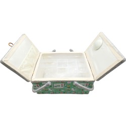Κουτί ραπτικής φλοράλ 30.5 x 23 x 19 cm