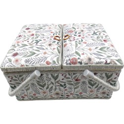 Κουτί ραπτικής φλοράλ 30.5 x 23 x 19 cm