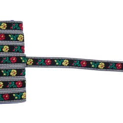 Τρέσα μπόχο με λουλούδια 1,5cm