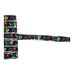 Τρέσα μπόχο με λουλούδια 1,5cm