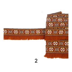 Boho τρέσα τύπου υφαντό με κρόσσι σε 3 χρώματα